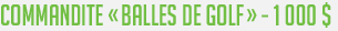 Commandite « Balles de golf »